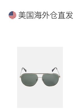 自营 guess彩色条纹金属飞行员太阳镜-黑色 美国奥莱直发