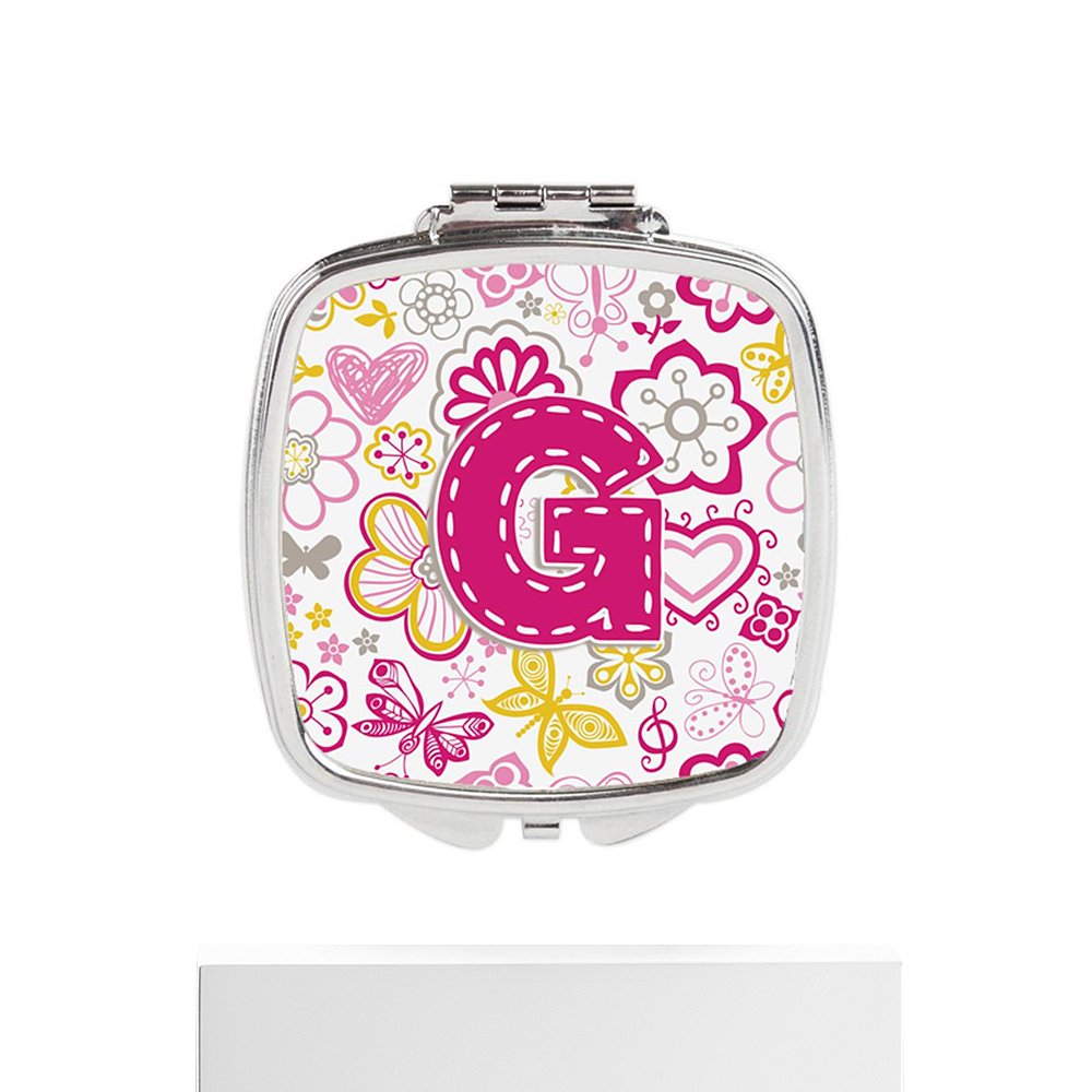 自营 Carolines Treasures CJ2005-GSCM 字母 G 花蝴蝶粉色正品 - 图3