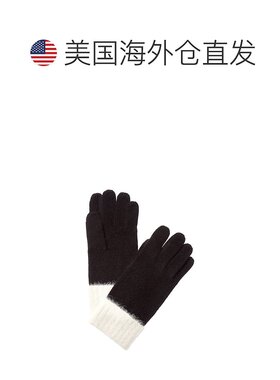 自营Phenix Colorblock Touch Tech Cashmere Gloves - black 美