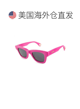 自营jacquemusNocio Pink Glasses Square Fuchsia Acetate Sungl