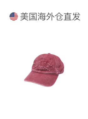 自营golden goose红色棉帽-红色 美国奥莱直发帽子鸭舌帽