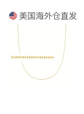 自营Ross-Simons 0.8 毫米 14 节黄金缆绳链项链 - 18 英寸 美国