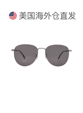 自营Hugo Boss Polarized Grey Pilot Men's Sunglasses BOSS 153