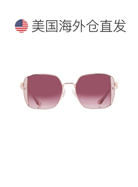 自营Coach Gradient Berry Red Square Ladies Sunglasses HC7177