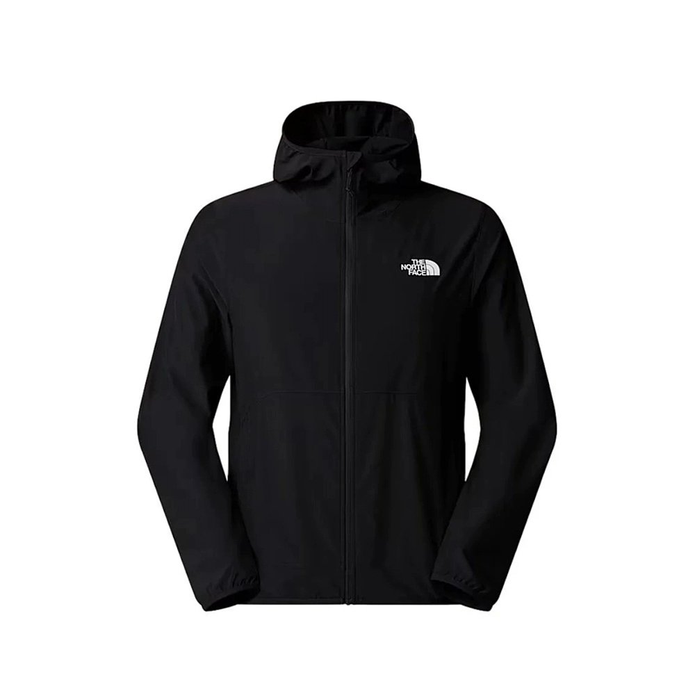 香港直邮北面THE NORTH FACE男款拉链夹克连帽外套 黑色 - 图2