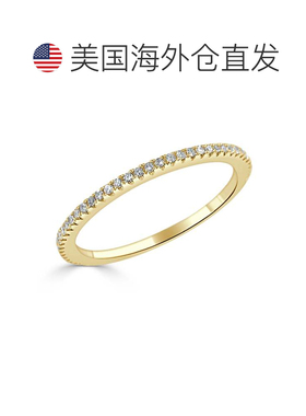 自营sabrina14K Yellow Gold Diamond Eternity Band - yellow go
