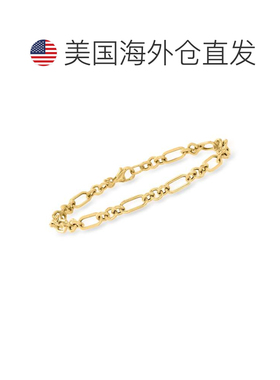 自营Ross-Simons 意大利 14kt 黄金电缆链式手链 - 7 英寸 美国奥