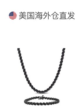 自营Mimi & Max 1 1/2ct TDW Black Diamond Tennis Bracelet an