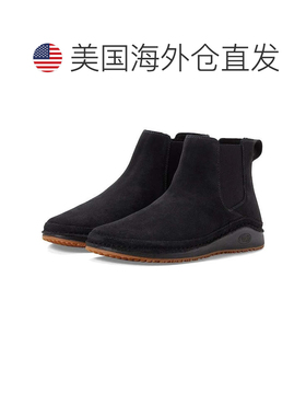 自营Men's Chaco Paonia JCH10956 Boots  Black Suede Round Toe
