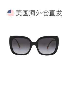 自营Burberry Caroll Gray Gradient Square Ladies Sunglasses B