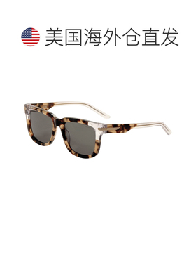自营Nike Men's 54 mm Brown Sunglasses - khaki brown tortoise