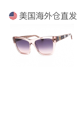 自营guessGU00113 57Z闪亮米色/紫色渐变色镜面-闪亮米色 美国奥