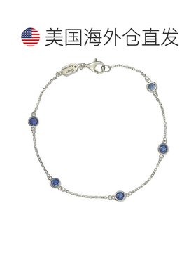自营Suzy Levian 蓝宝石 1 克拉纯银手链 - 蓝色 美国奥莱直发