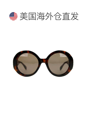 自营Alexander McQueen Unisex Plastic Acetate Round Sunglasse
