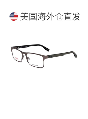 自营Hugo Boss Men's 56 mm Grey Opticals - matte dark rutheni