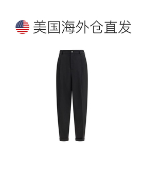 自营Marni Fleece Wool Casual Men's Pants - black 美国奥莱直