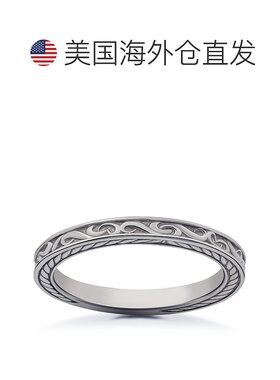 自营 pompeii3Vintage Scroll Sophia 结婚戒指 - 14k 玫瑰金 美