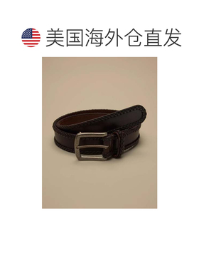 自营lucky brand幸运品牌编织边缘腰带-绿色 美国奥莱直发