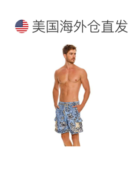 自营agua benditaMarcus Men's Swim Trunks - blue 美国奥莱直发