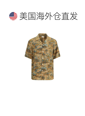 自营Saint Laurent Viscose Pattern Men's Shirt - multicolor