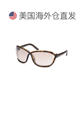 自营Tom Ford Sunglasses Geometric Full Rim, Shiny Black Fram