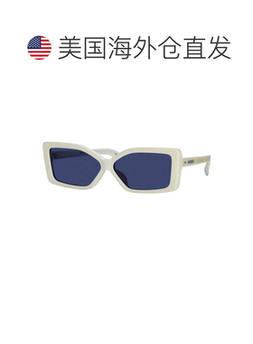 自营Jacquemus Sunglasses Square Full Rim, White Frame And Bl