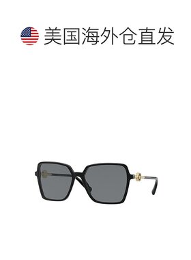 自营versace范思哲方形全边框，哈瓦那镜框和深棕色渐变镜片。-黑