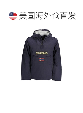 自营Napapijri Polyamide Men's Men's Jacket - blue 美国奥莱直