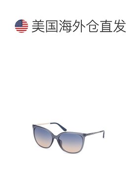 自营Guess Resin Women's Sunglasses - blue 美国奥莱直发太阳镜