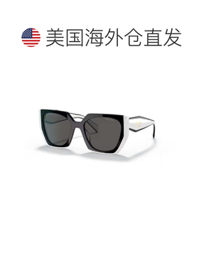 自营prada0pr 15ws Oversized Square Frame Sunglasses - grey