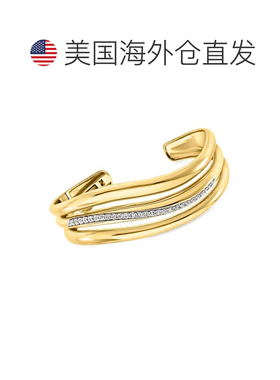自营Ross-Simons Lab-Grown Diamond Multi-Row Wave Cuff Bracel