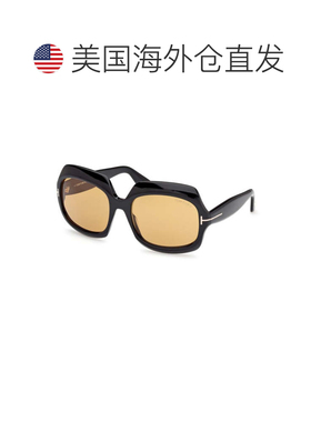 自营tom fordFT1155 01E闪亮黑色/棕色-闪亮黑色 美国奥莱直发
