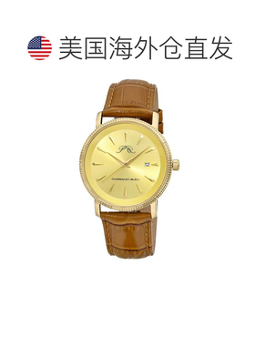 自营Porsamo Bleu Men's Veritas 2 Genuine Leather Band Watch