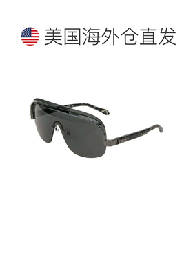 自营Palm Angels Sunglasses Shield Rimless, Black/gold Frame