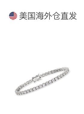 自营 925 纯银 Ross-Simons CZ 网球手链 - 8 英寸 美国奥莱直发