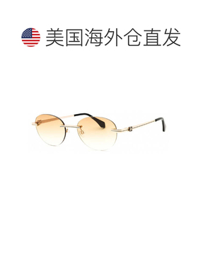 自营Palm Angels Sunglasses Oval Rimless, Gunmetal Frame And