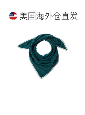 自营Phenix三角针织羊绒围巾-蓝色 美国奥莱直发