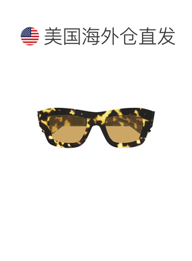 自营bottega venetaBv1357s大矩形太阳镜-绿色 美国奥莱直发