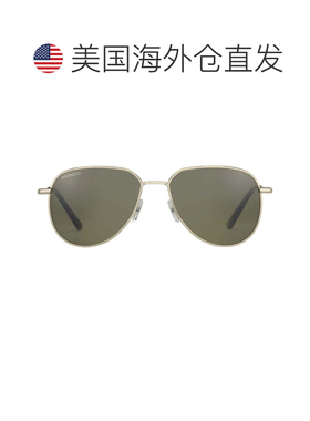 自营serengetiHaywood Thin Metal Frame Sunglasses with Gold F