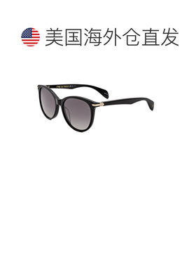 自营Rag & Bone Women's 54 mm Black Sunglasses - black 美国奥