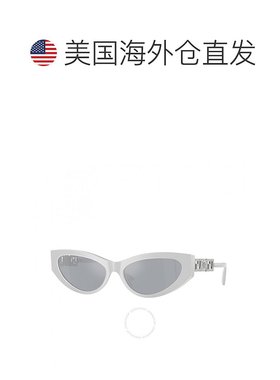 美国直邮Versace 蓝色镜面银色猫眼女士太阳镜 VE4470B 54741U 56