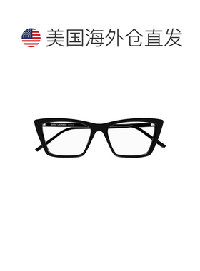 自营saint laurent黑色SL 737云母薄选醋酸纤维蝴蝶太阳镜-白色