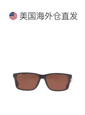 自营Salvatore Ferragamo Brown Rectangular Men's Sunglasses S