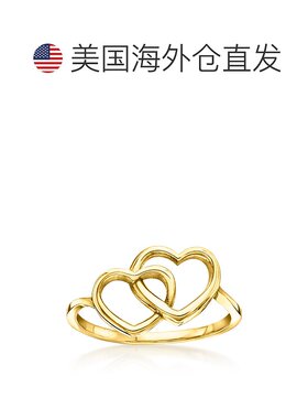 自营 Ross-Simons Italian 14kt Yellow Gold Interlocking-Heart