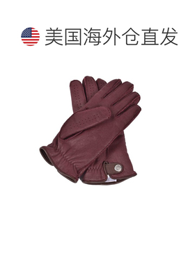 自营Brunello Cucinelli Leather Men's Gloves - brown 美国奥莱