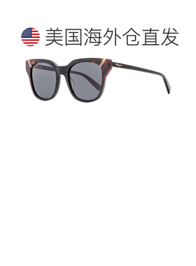 自营Salvatore Ferragamo 女士太阳镜 SF875S 001 黑色/多色 53