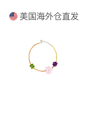 自营marniFloral Choker Necklace With Colorful Charms - not a