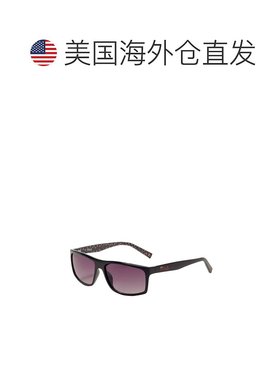 自营 Fila女式60毫米黑色太阳镜-黑色 美国奥莱直发