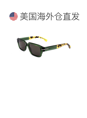 自营Hugo Boss男士53毫米绿色哈瓦那太阳镜BOSS1596-S-XGW-53-绿