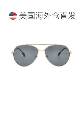 自营Burberry Polarized Dark Grey Pilot Ladies Sunglasses BE3